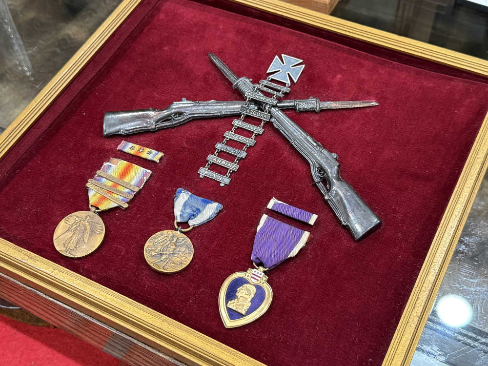 WW1 US Medal Lot Campaign NEW YORK PURPLE HEART NAMED & NUMBERED Pre WW2 -img-12