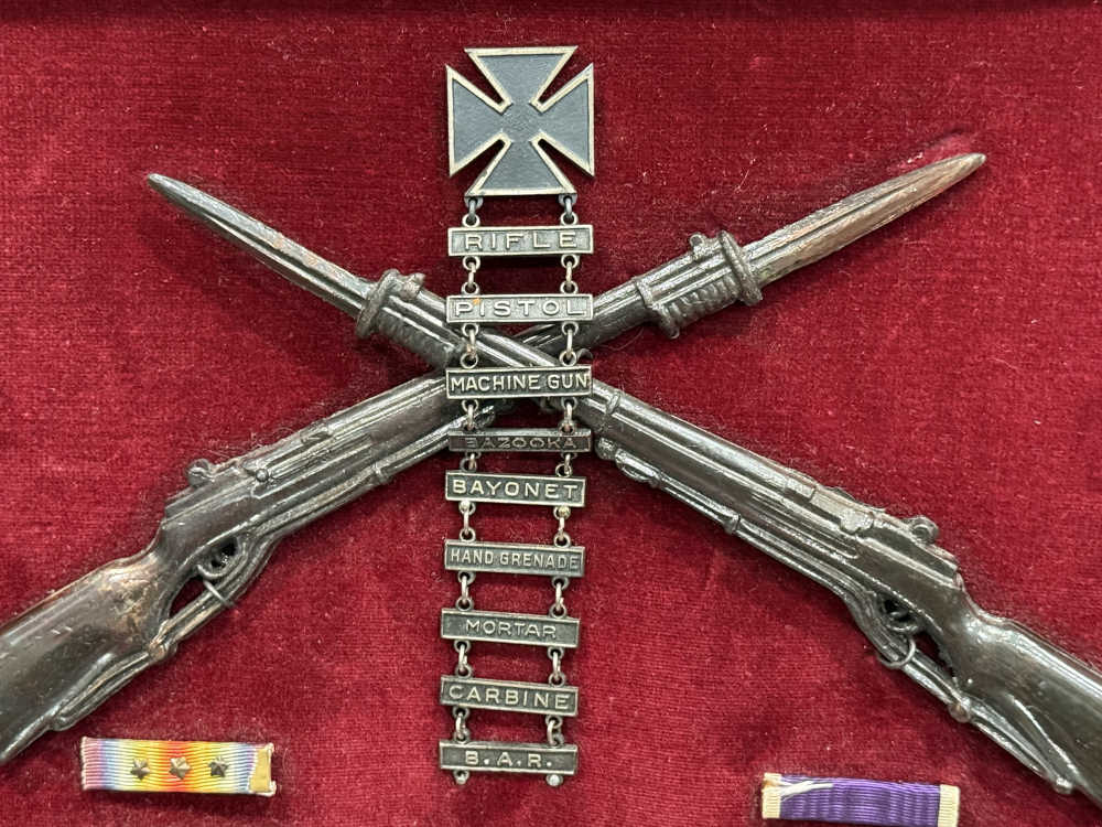 WW1 US Medal Lot Campaign NEW YORK PURPLE HEART NAMED & NUMBERED Pre WW2 -img-2