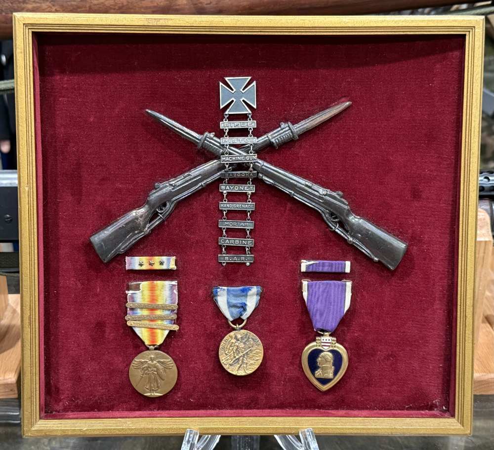 WW1 US Medal Lot Campaign NEW YORK PURPLE HEART NAMED & NUMBERED Pre WW2 -img-1