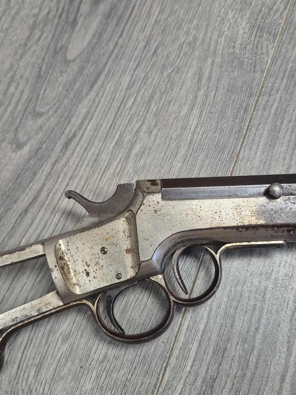 PENNY! FRANK WESSON RIMFIRE CARBINE 1ST MODEL 1859 NICKEL CIVIL WAR SCARCE-img-11