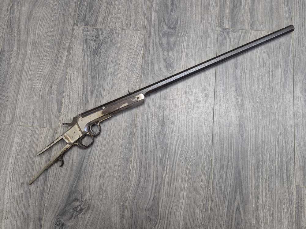 PENNY! FRANK WESSON RIMFIRE CARBINE 1ST MODEL 1859 NICKEL CIVIL WAR SCARCE-img-0