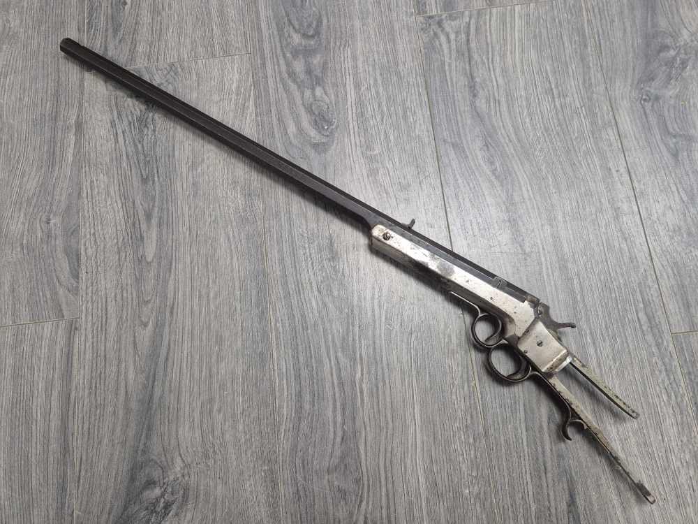 PENNY! FRANK WESSON RIMFIRE CARBINE 1ST MODEL 1859 NICKEL CIVIL WAR SCARCE-img-1
