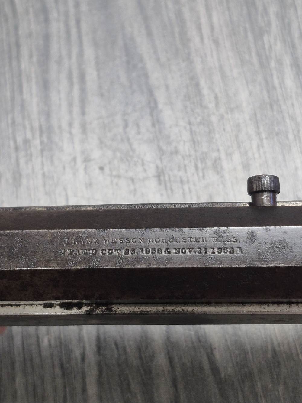 PENNY! FRANK WESSON RIMFIRE CARBINE 1ST MODEL 1859 NICKEL CIVIL WAR SCARCE-img-3
