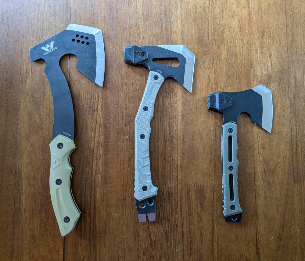 Hatchet Lot (3) – Weyland Survival, HX Outdoors FT-02 & FT-15mini-img-0