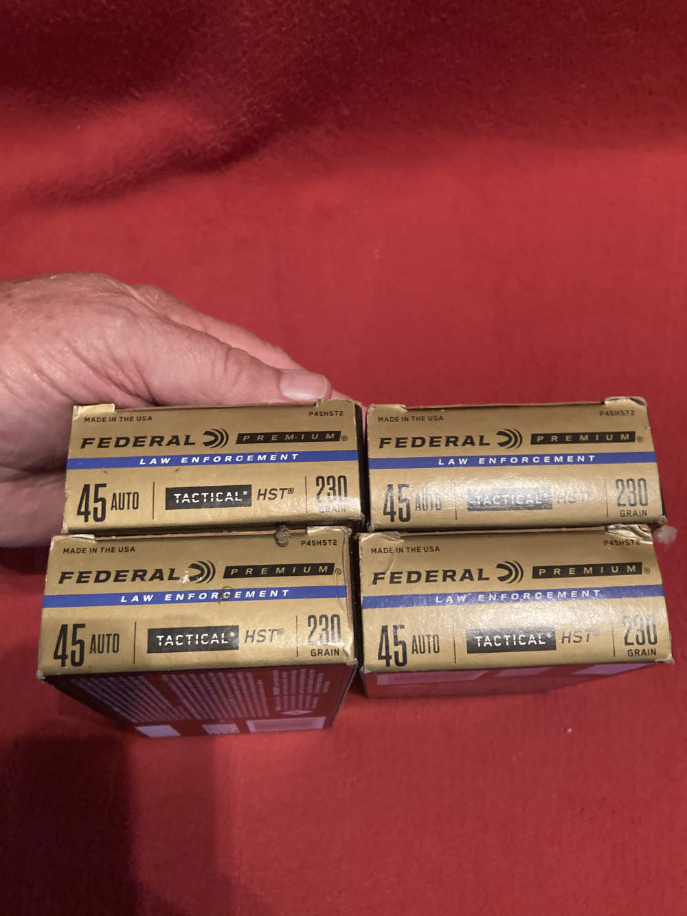 Federal Premium Law Enforcement  Tactical HST 45 AUTO 200 rounds 4 boxes-img-2