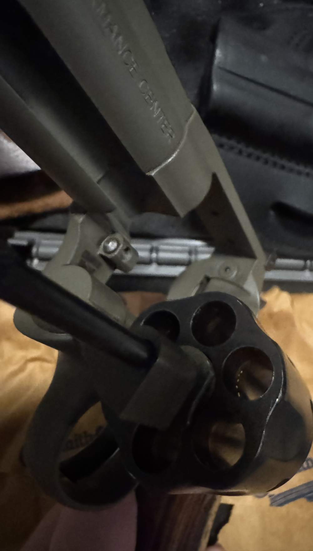 New Smith & Wesson Model 19 Carry Comp Green W/ Holsters and Grips No Lock-img-4