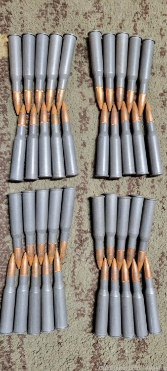 100 rounds 7.62x54r Red Tracer 145gr FMJ new manufacture orange tip-img-4