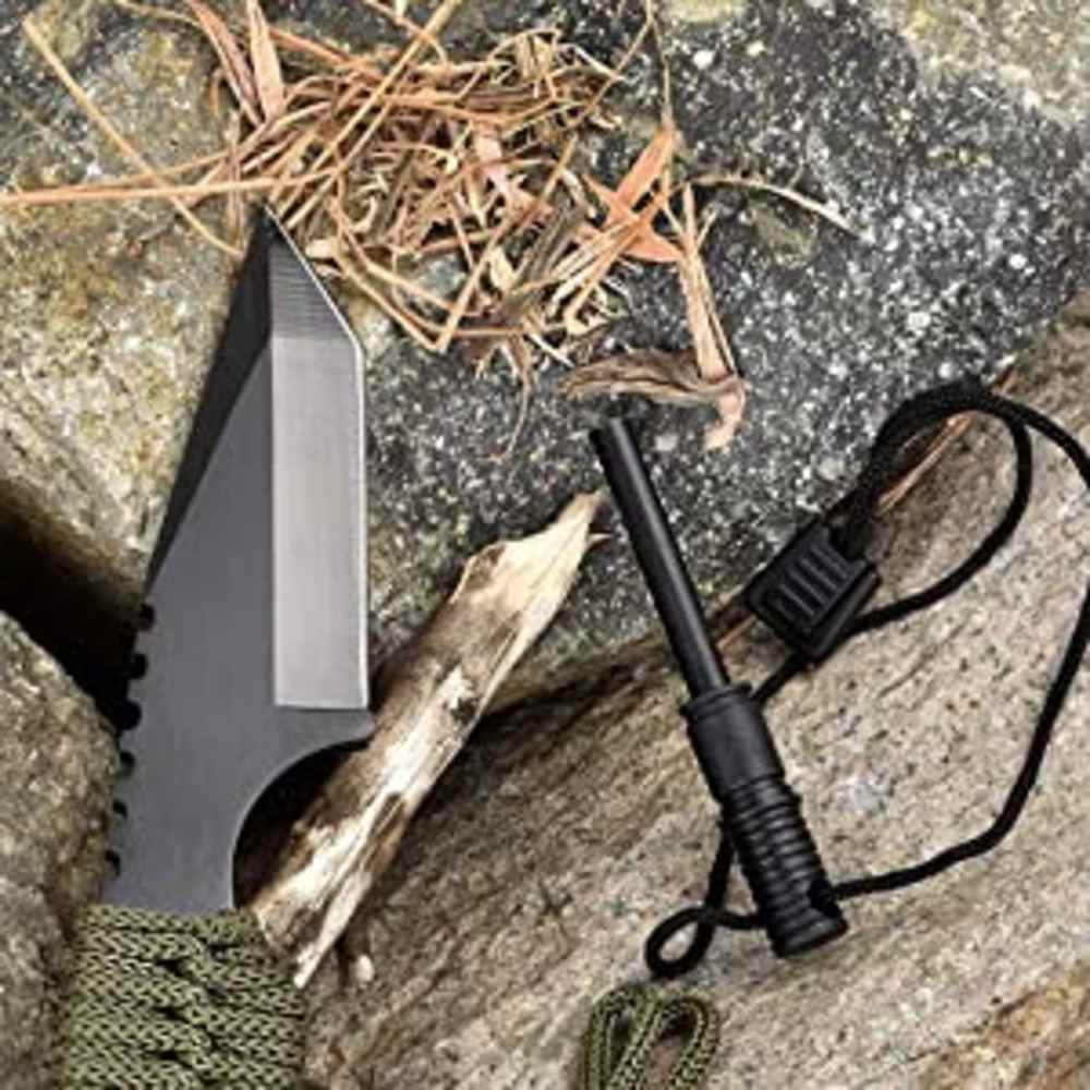Stainless Hunting Knife Flint Fire Starter -img-5