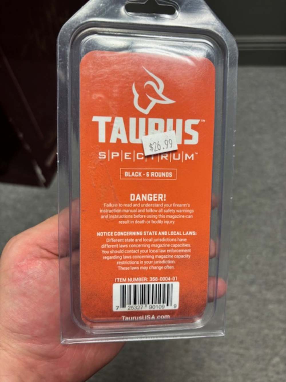 TAURUS SPECTRUM .380ACP 6RD FACTORY FLUSH FIT MAGAZINE-img-2