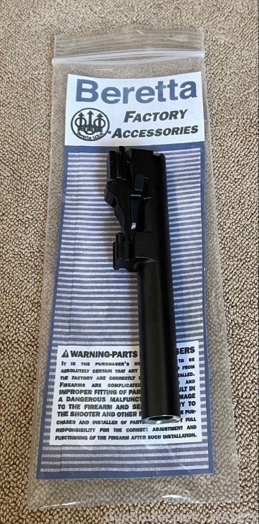 Beretta full size 92 92FS 92X Flush FIT 9MM Black Barrel 20 degree crown-img-0