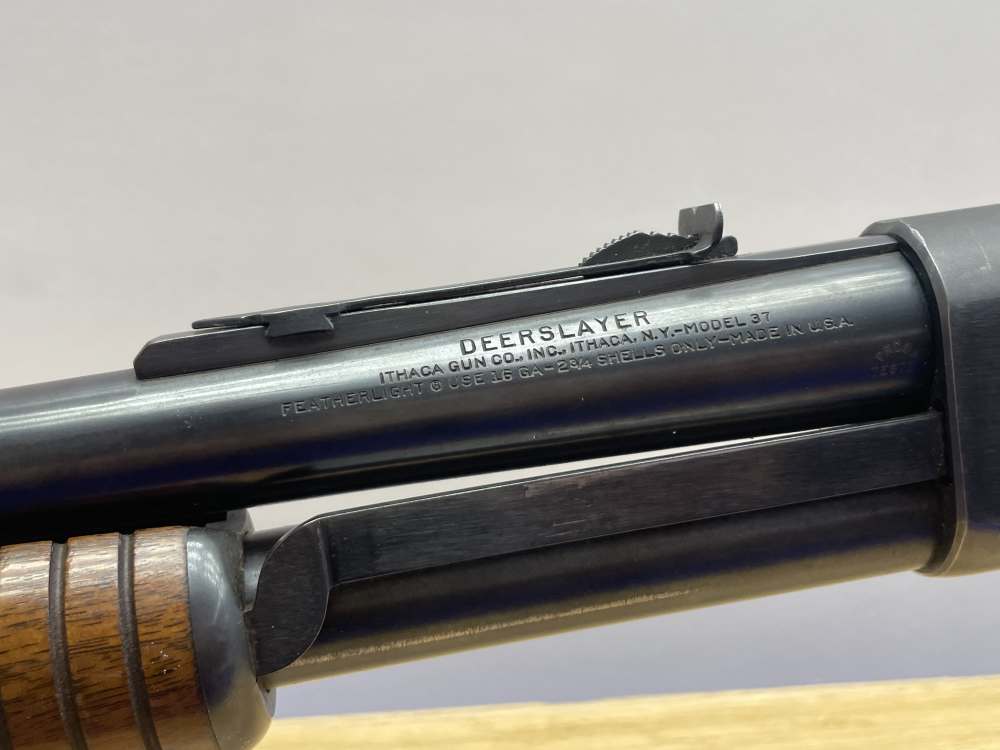 Ithaca 37 Deerslayer Featherlight 16GA 26" Blued *DEPENDABLE PUMP-ACTION*-img-23