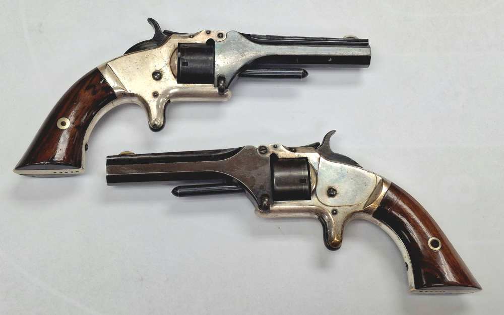 Smith & Wesson No1 2nd issue 22 short 7 shot pair-img-1