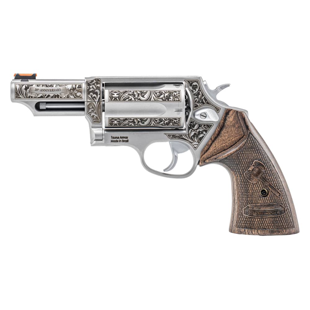 Taurus Judge 20th Anniversary 45 Colt .410 Magnum Engraved Walnut Grips NeW-img-1
