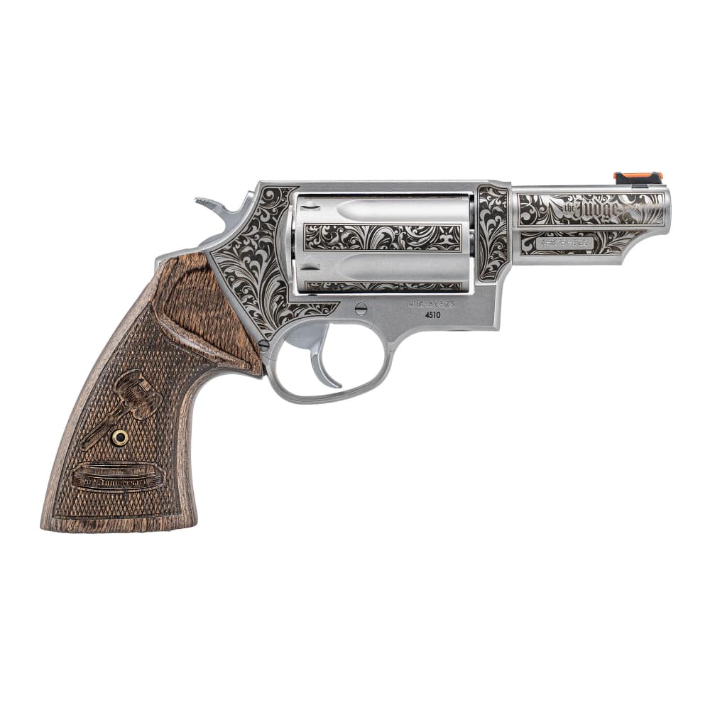 Taurus Judge 20th Anniversary 45 Colt .410 Magnum Engraved Walnut Grips NeW-img-0