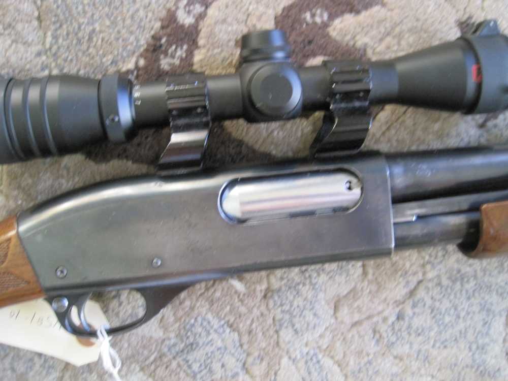Remington 870 Wingmaster 12 gauge  deer bbl 20 inch  walnut VG w/ scope-img-3