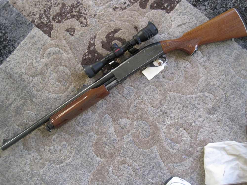 Remington 870 Wingmaster 12 gauge  deer bbl 20 inch  walnut VG w/ scope-img-0