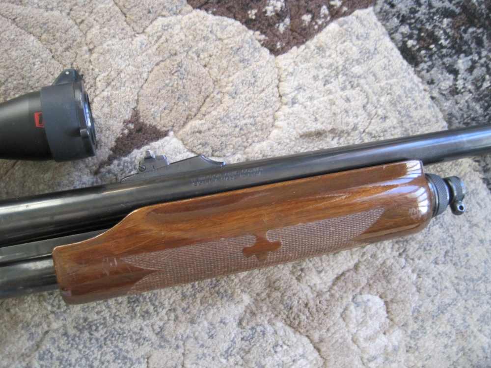 Remington 870 Wingmaster 12 gauge  deer bbl 20 inch  walnut VG w/ scope-img-5