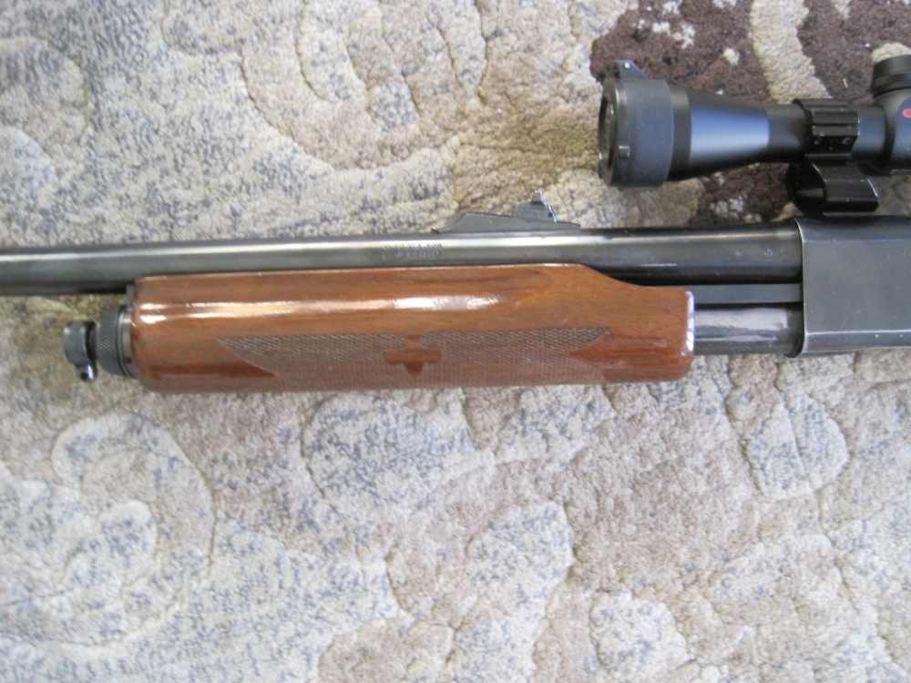 Remington 870 Wingmaster 12 gauge  deer bbl 20 inch  walnut VG w/ scope-img-1