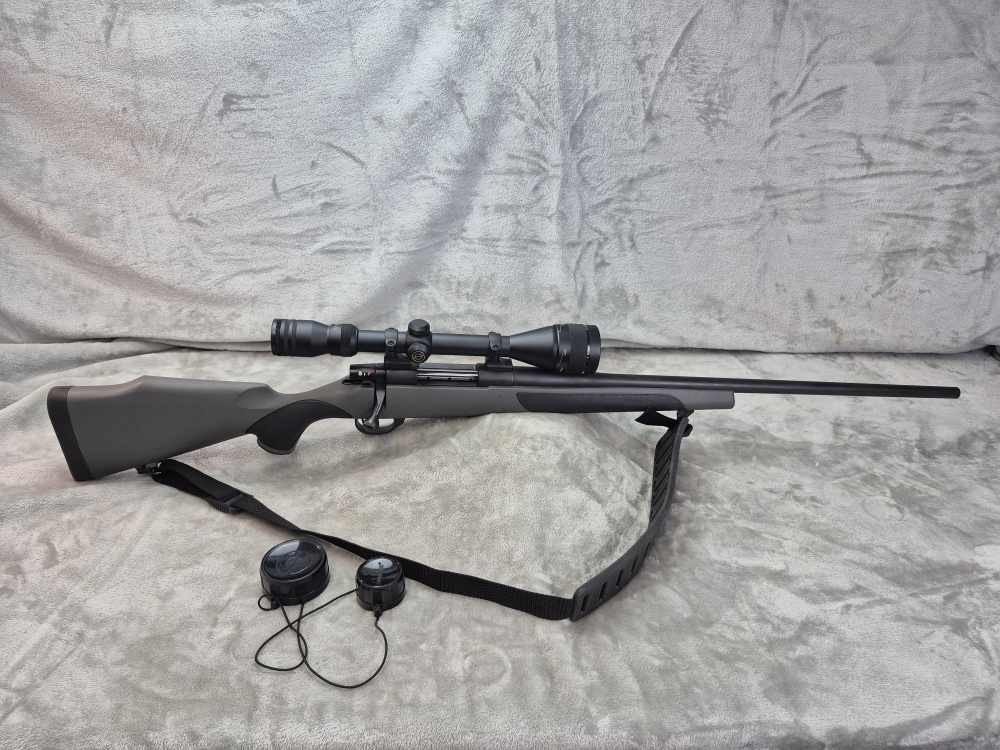 Weatherby Vanguard Synthetic .243 Win Bolt Action Simmons 6.5-20x44 Scope -img-0