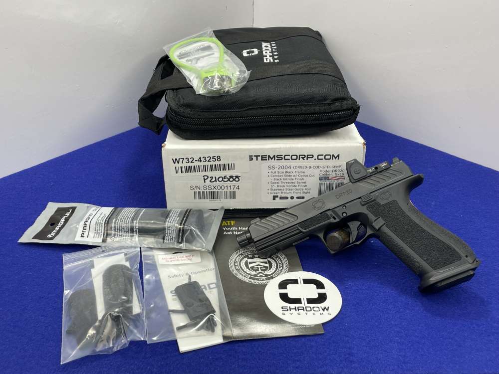 Shadow Systems DR920 9mm 5" Blk *TRIJICON RMR W/ THREADED FLUTED BARREL*-img-3