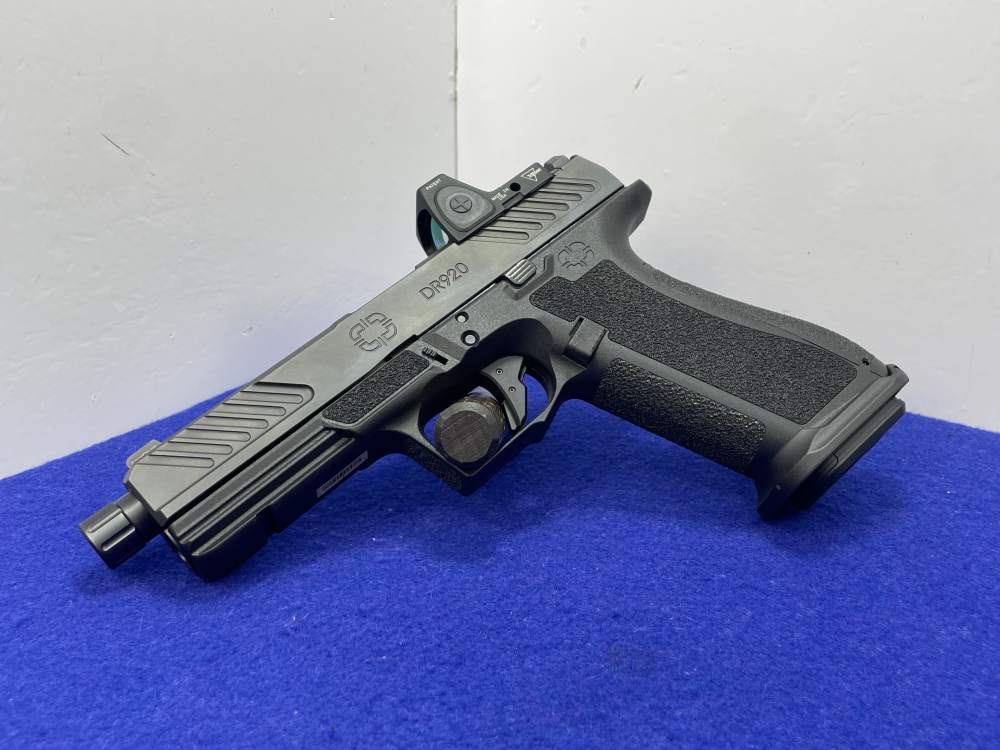 Shadow Systems DR920 9mm 5" Blk *TRIJICON RMR W/ THREADED FLUTED BARREL*-img-6