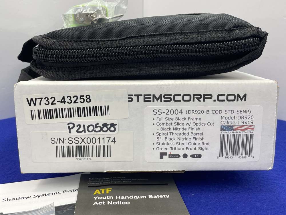 Shadow Systems DR920 9mm 5" Blk *TRIJICON RMR W/ THREADED FLUTED BARREL*-img-4