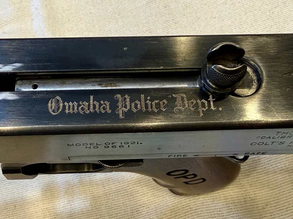 Documented Omaha Police Dept Colt 1921 Thompson, Class III/NFA TRANSFERABLE-img-11