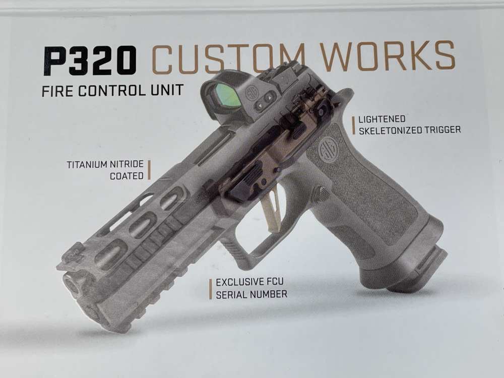 Sig Sauer P320 FCU Fire Control gold flat trigger Custom Works 9mm 40 357-img-1
