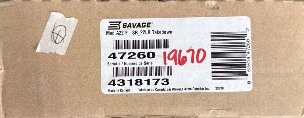 New! Savage A22 Takedown 22LR 18" Penny Bid! 47260 -img-8