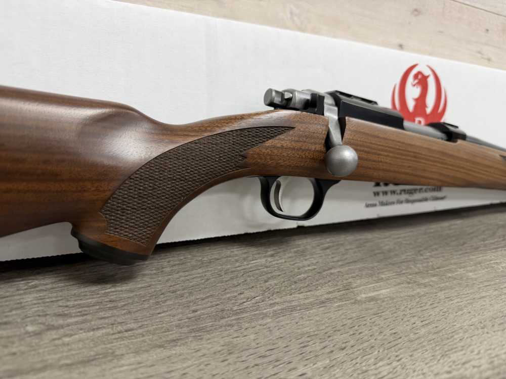 RUGER 77/22 22 HORNET 20" THREADED BARREL WALNUT STOCK 7225 BRAND NEW-img-0
