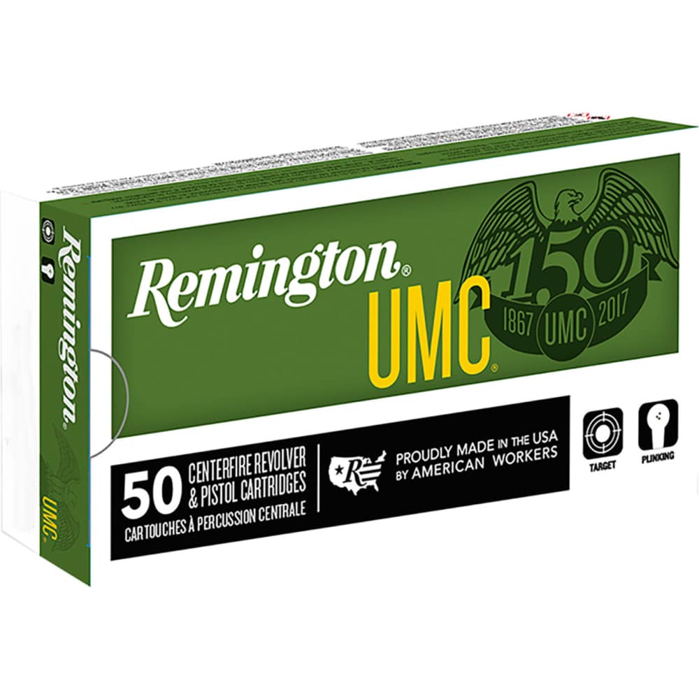 Remington UMC Handgun Ammo 38 Super Auto +P - 130 Grain - FMJ - 50 Rounds-img-0