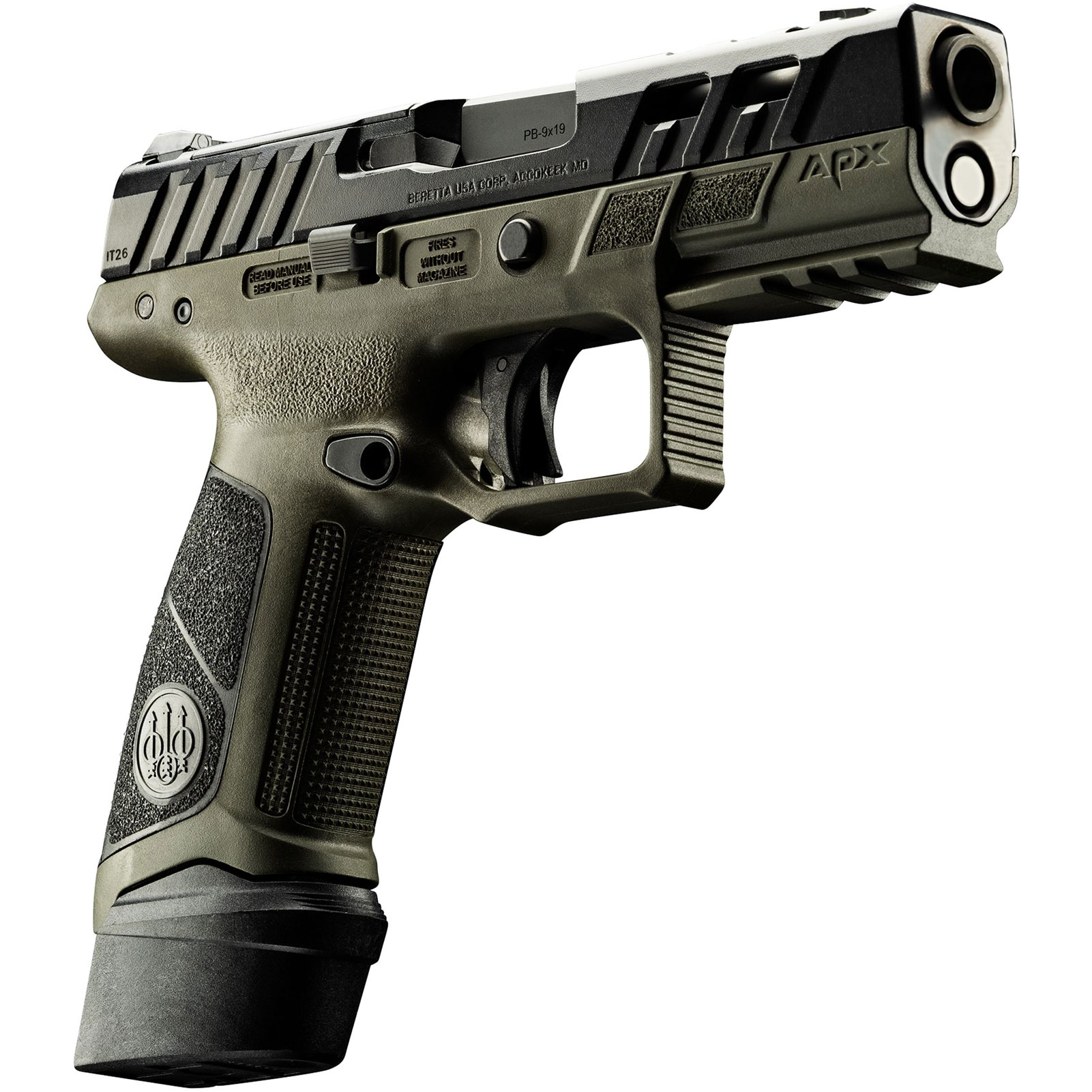 BERETTA APX A1 9x19mm 4.25in 2x17rd/1x21rd Full Size Ported OD Green Pistol-img-3