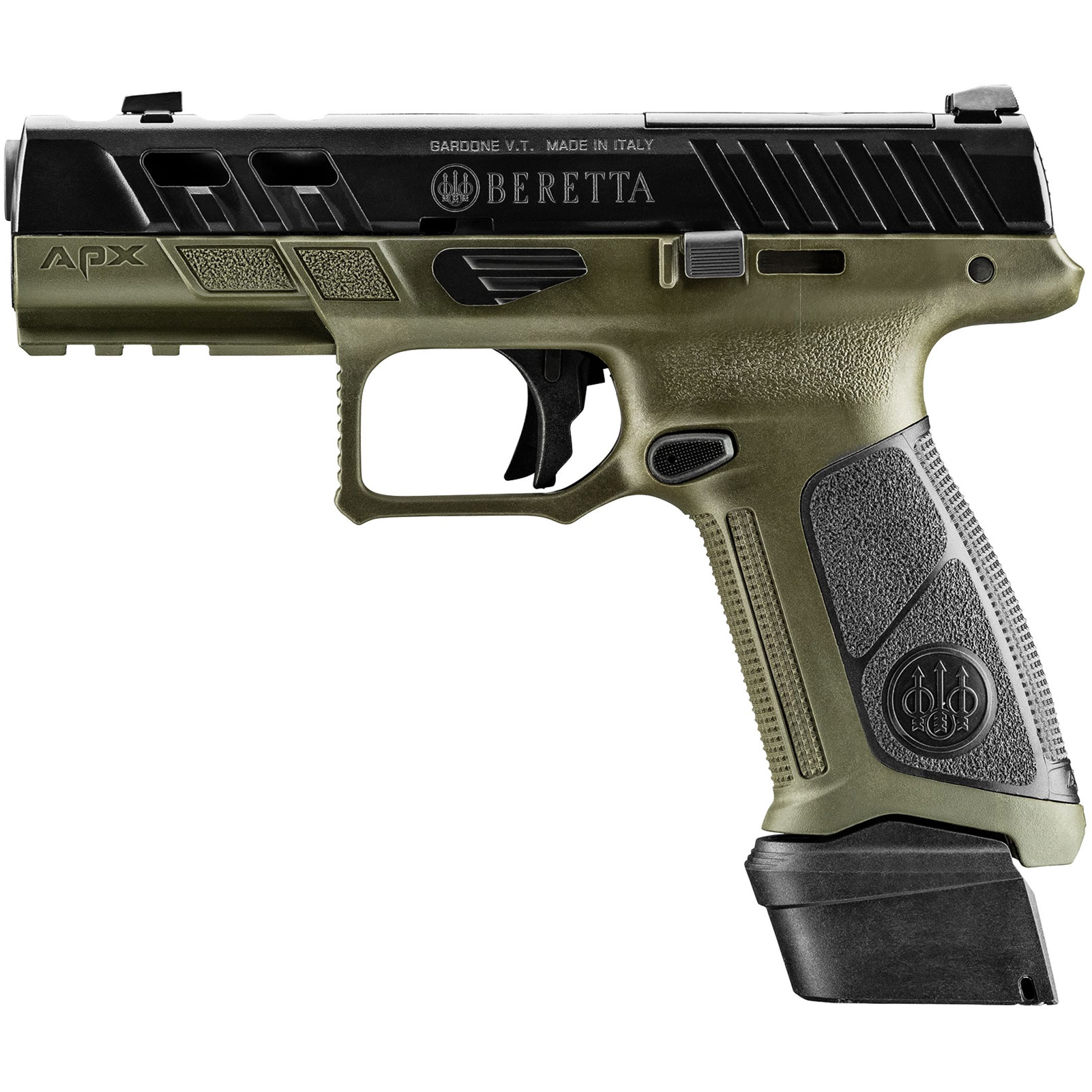 BERETTA APX A1 9x19mm 4.25in 2x17rd/1x21rd Full Size Ported OD Green Pistol-img-1