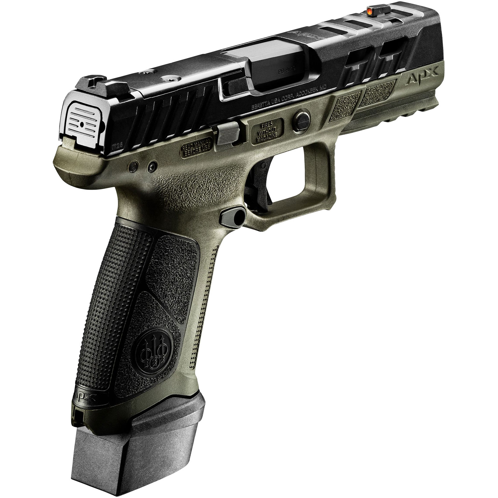BERETTA APX A1 9x19mm 4.25in 2x17rd/1x21rd Full Size Ported OD Green Pistol-img-5