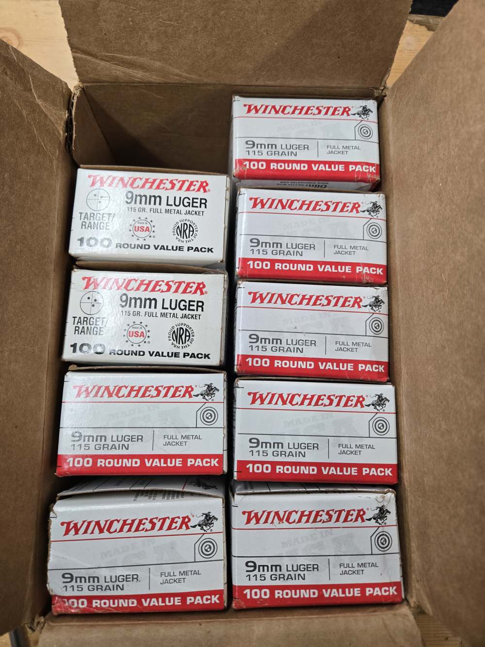 Winchester 9mm Luger target ammo 900 rounds .01 Start-img-0