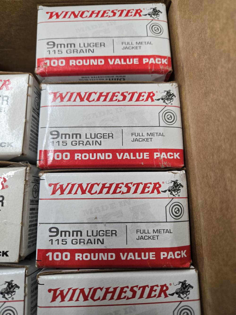 Winchester 9mm Luger target ammo 900 rounds .01 Start-img-2