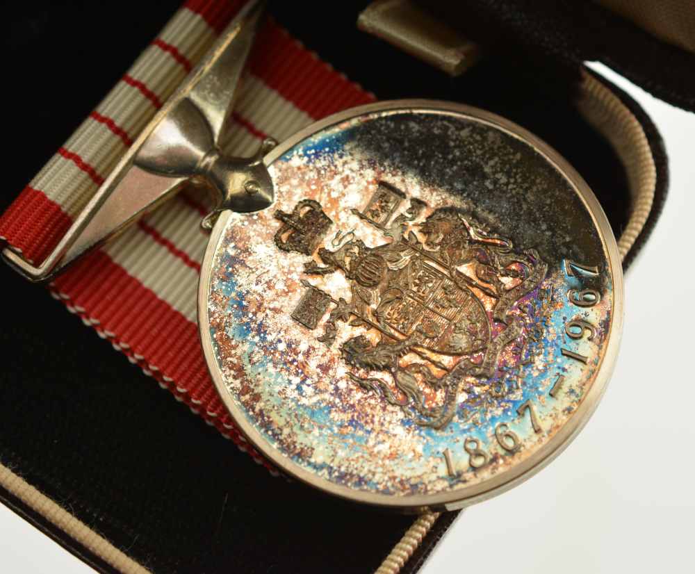 1967 CANADA Confederation 100 Years since 1867 Commemorative SILVER Medal-img-2