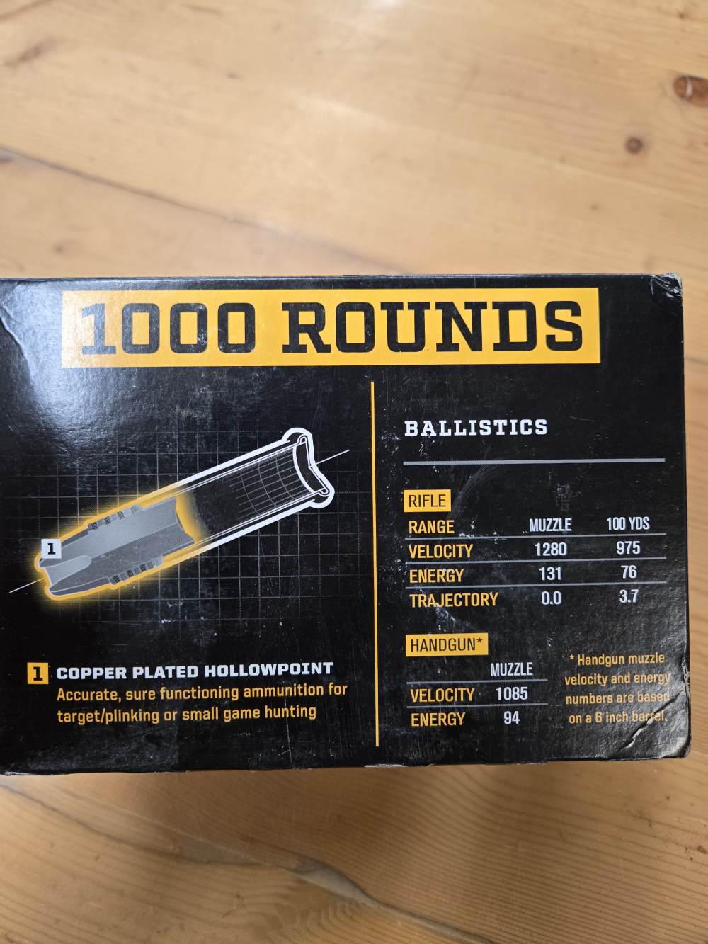Browning 22LR ammo Copper Plated Hollow Points 1000 rounds .01 Start-img-2