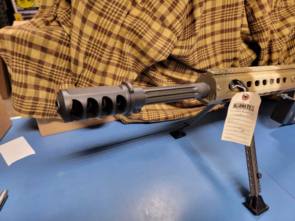 20153 BarrettM107A1 USA 250 Series 50 BMG 20" 1:15 w/Tomahawk, Coin & Case-img-10