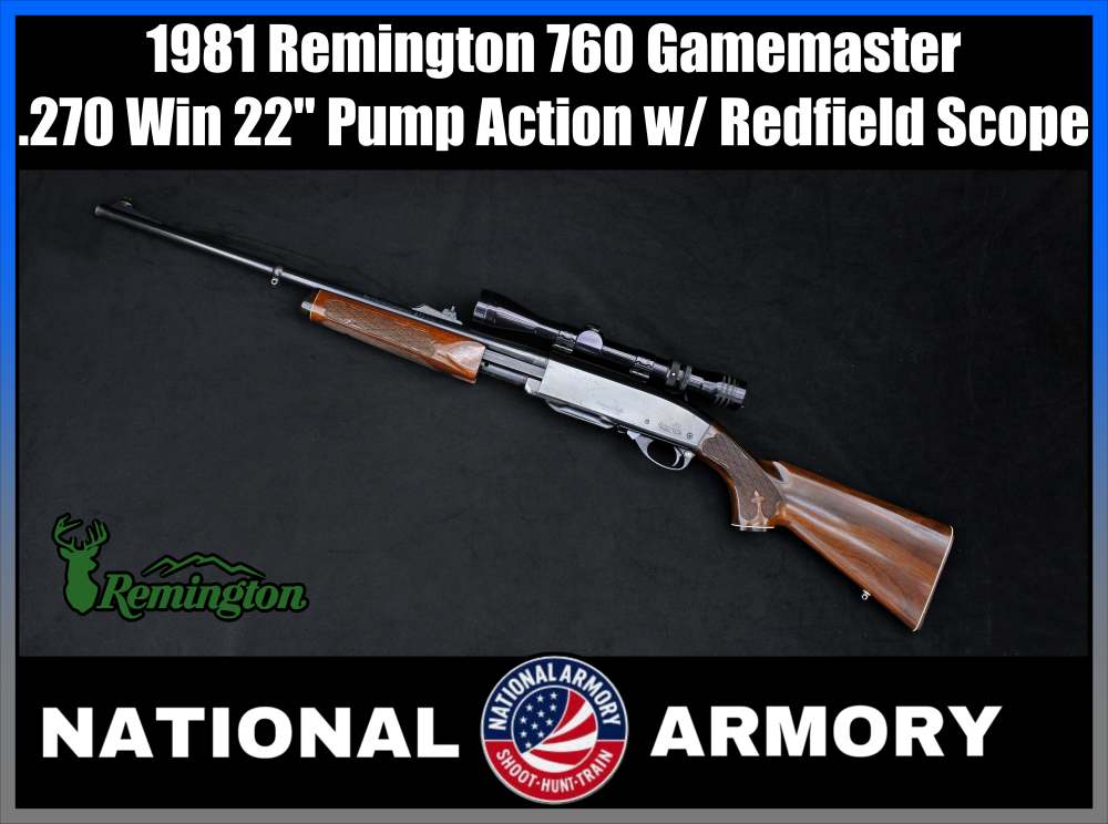 1981 Remington 760 Gamemaster .270 Win Redfield Scope-img-0