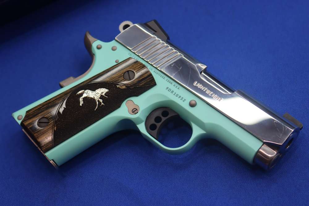 Colt Lightweight Defender 1911 Pistol 9mm 3" Tiffany Blue High Polished SS-img-8