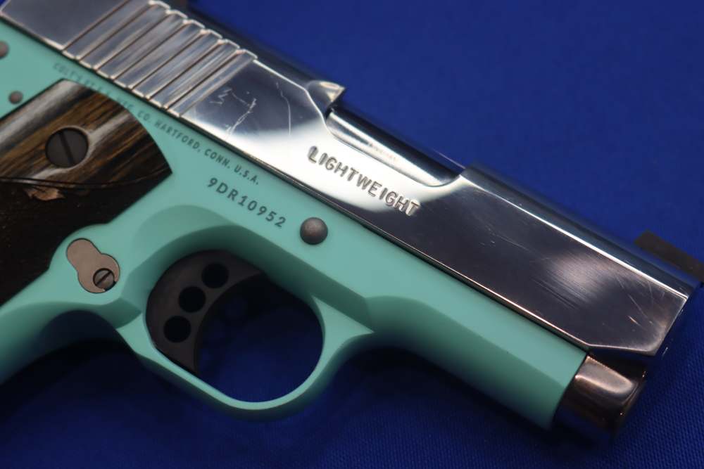 Colt Lightweight Defender 1911 Pistol 9mm 3" Tiffany Blue High Polished SS-img-10