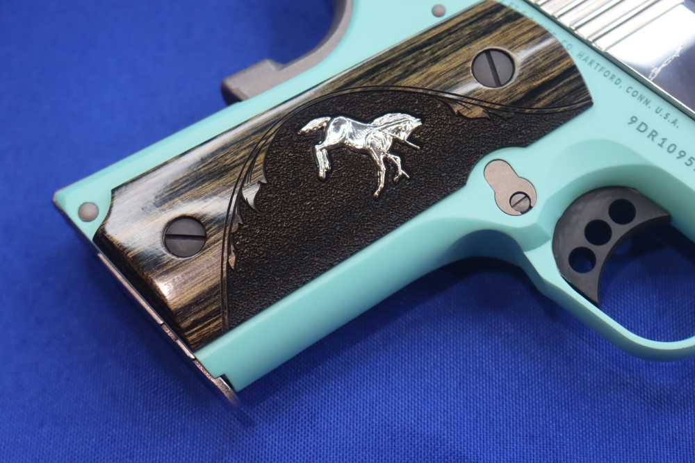 Colt Lightweight Defender 1911 Pistol 9mm 3" Tiffany Blue High Polished SS-img-13