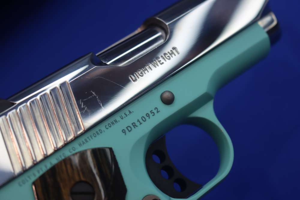 Colt Lightweight Defender 1911 Pistol 9mm 3" Tiffany Blue High Polished SS-img-22