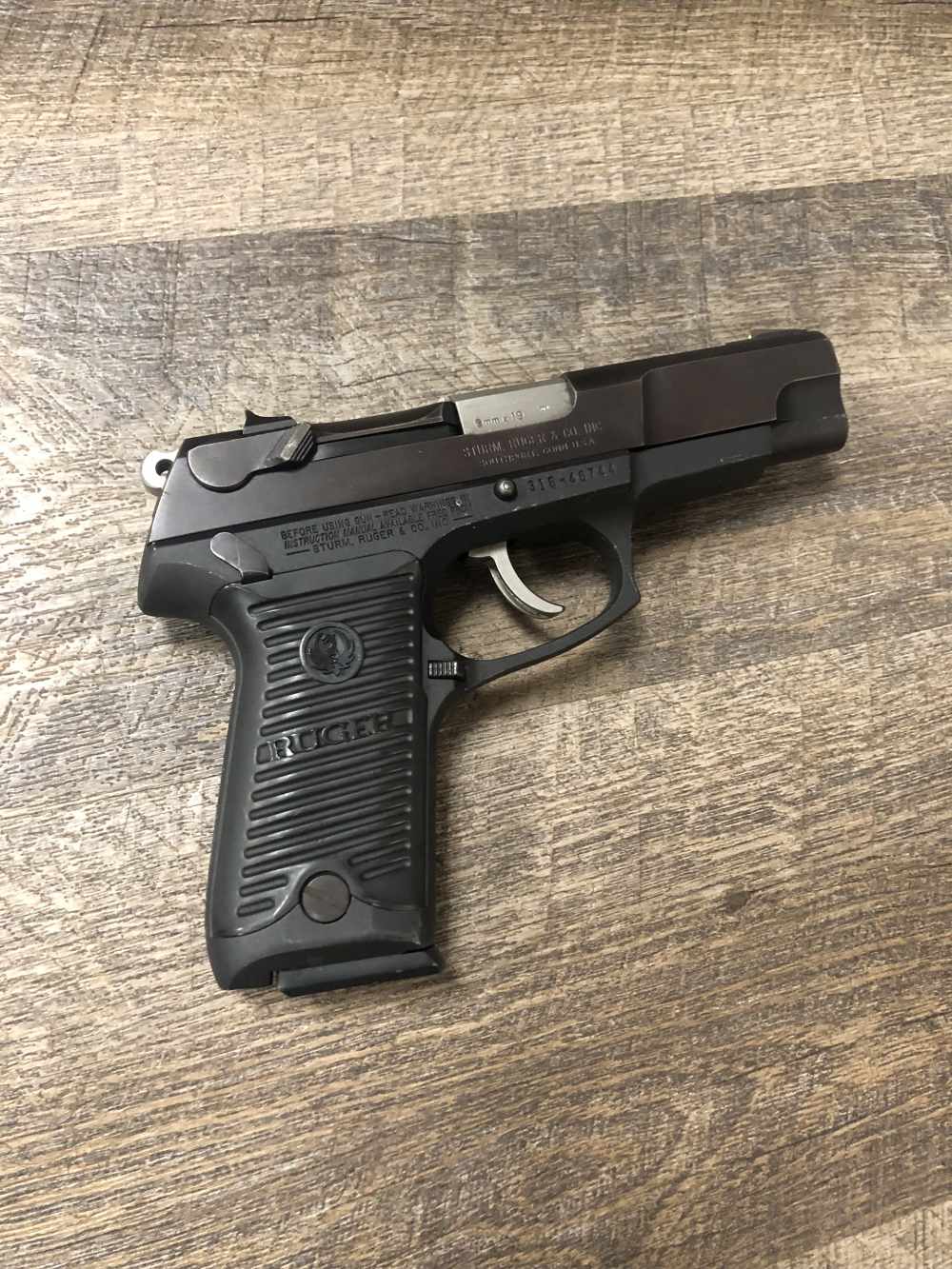 Ruger P89DC 9mm Semi Auto Pistol 4.5" Black w/ Two Mags, Holster-img-8
