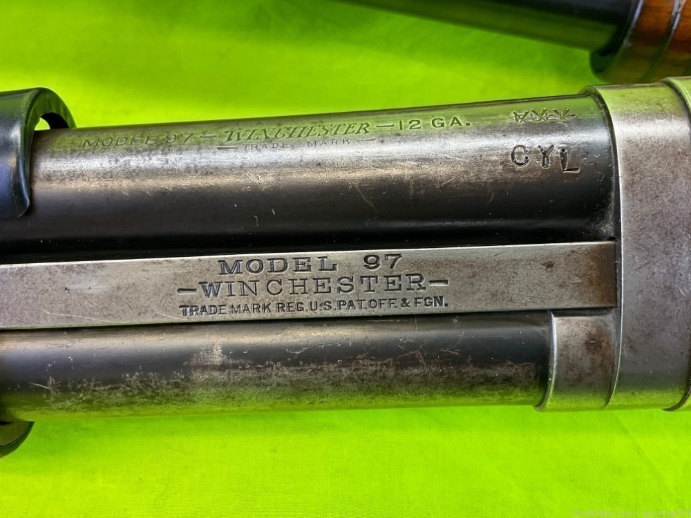 Winchester 1897 Trench Gun 97 12 Gauge Ga Conversion Riot Martially Marked -img-9