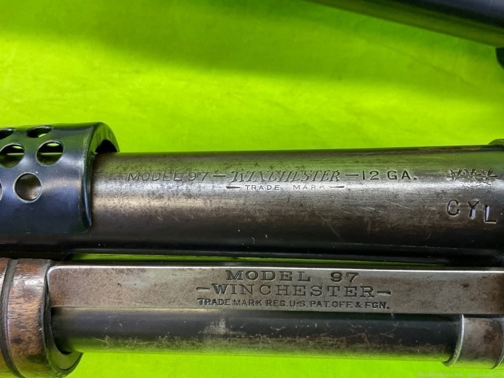 Winchester 1897 Trench Gun 97 12 Gauge Ga Conversion Riot Martially Marked -img-8
