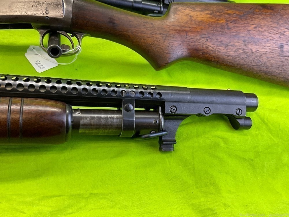 Winchester 1897 Trench Gun 97 12 Gauge Ga Conversion Riot Martially Marked -img-11