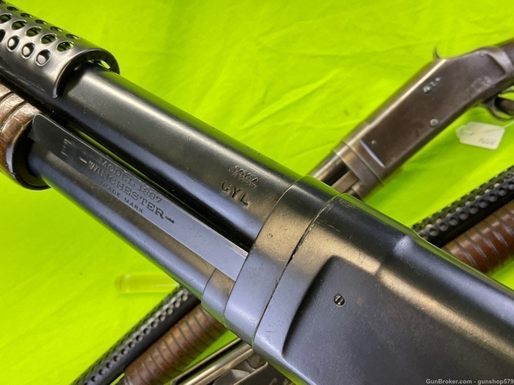 Winchester 1897 Trench Gun 97 12 Gauge Ga Conversion Riot Martially Marked -img-17