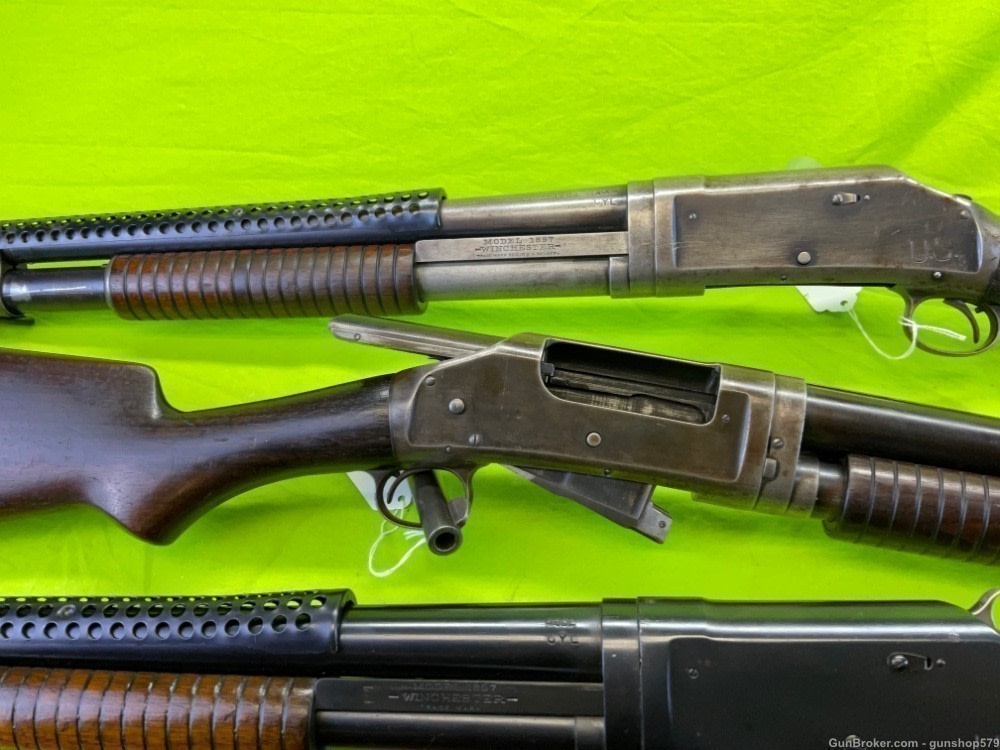 Winchester 1897 Trench Gun 97 12 Gauge Ga Conversion Riot Martially Marked -img-33